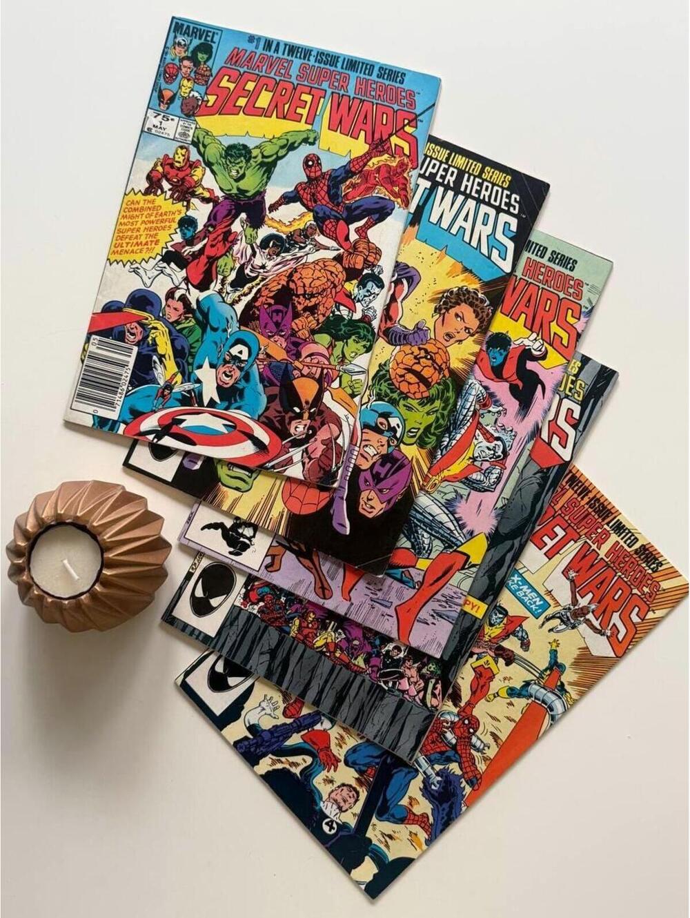 Marvel Super Heroes Secret Wars (1984) #1-#5 Comic Book Lot | X-Men, Doctor Doom